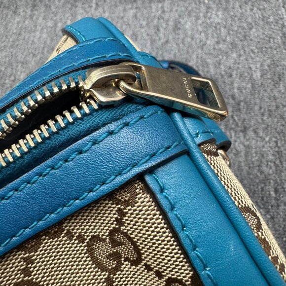 GUCCI Boston Brown Leather Satchel 588-081625 - Picture 9 of 15